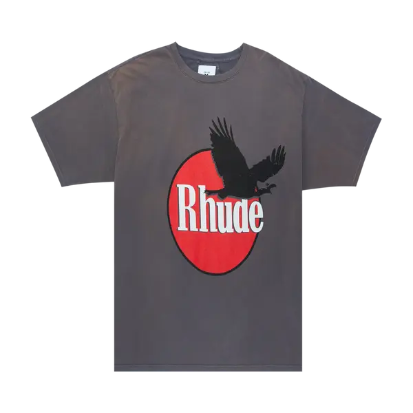 RHUDE EAGLE LOGO TEE 'VINTAGE GREY'