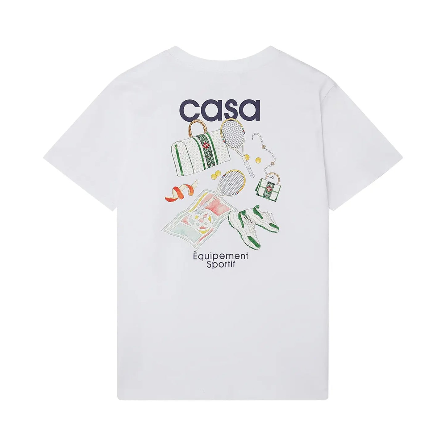 CASABLANCA EQUIPEMENT SPORTIF T-SHIRT 'WHITE'