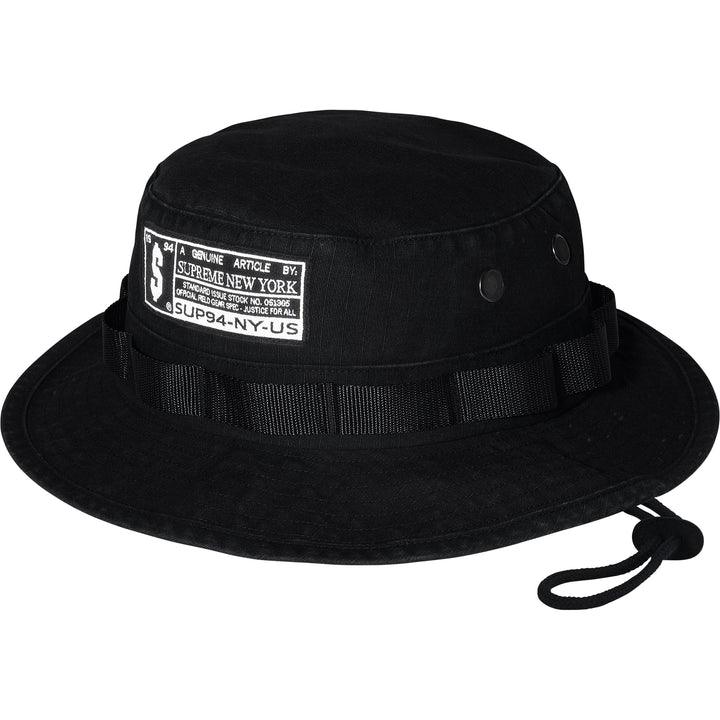 SUPREME MILITARY BOONIE (BLK)