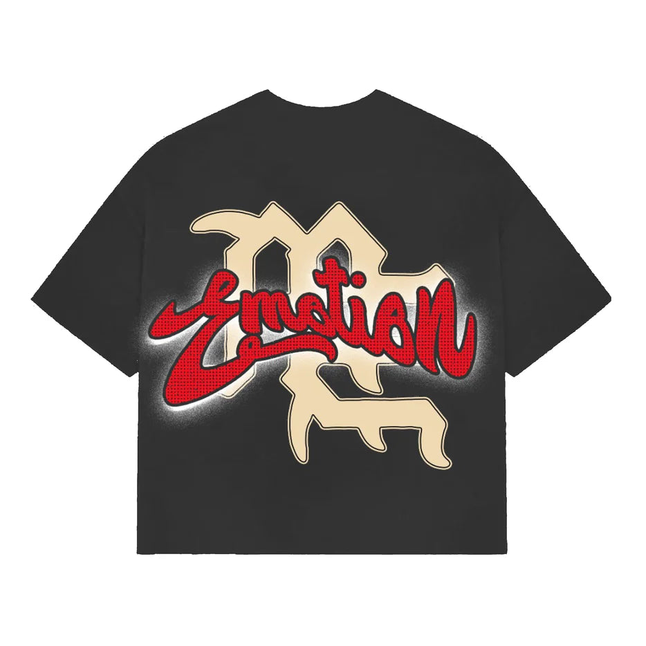 ANGEL RHINESTONE TEE 'GREY'