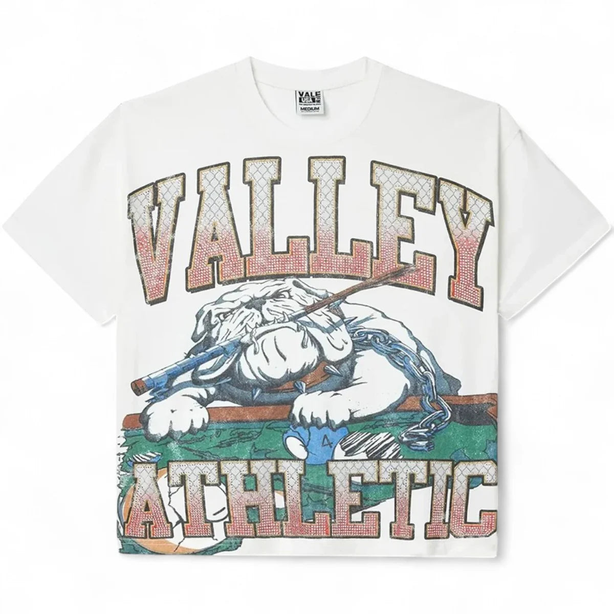 VALE FOREVER DOG BLING TEE ‘WHITE’