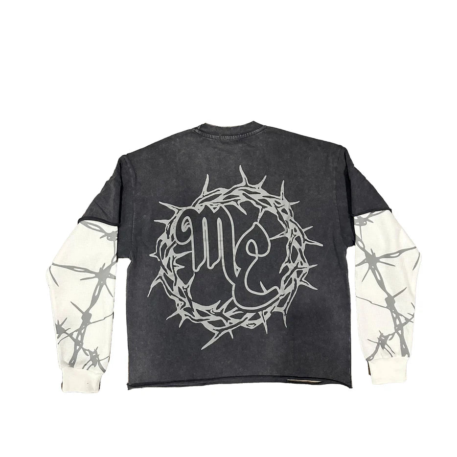 MIXED EMOTION 'BARBED WIRE' THERMAL LONG SLEEVE