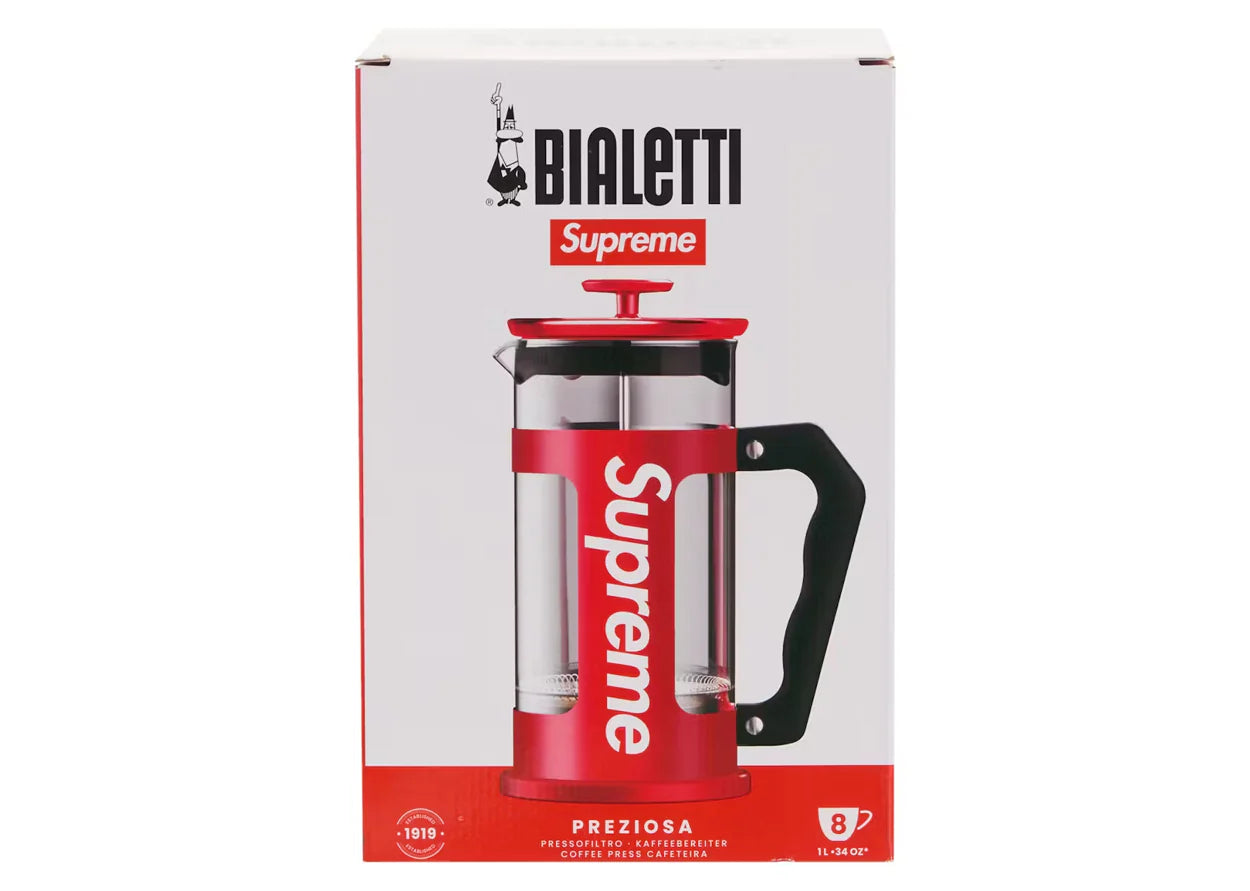 Supreme Bialetti 8 Cup French Press Red