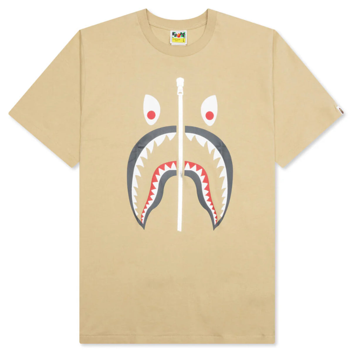 BAPE MAD SHARK TEE 'BEIGE'