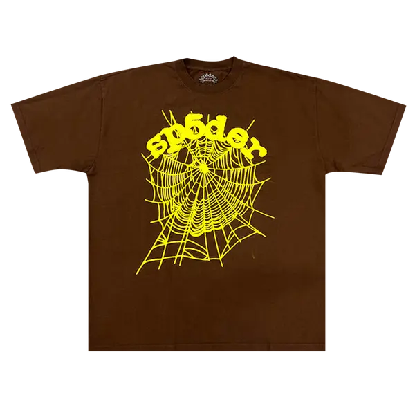 SP5DER OG WEB TEE 'BROWN'