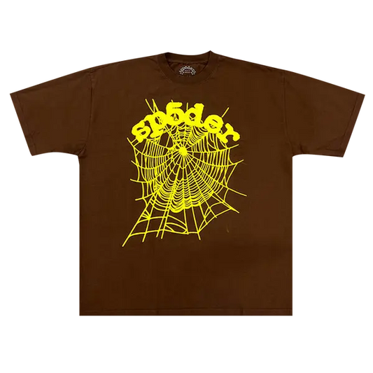 SP5DER OG WEB TEE 'BROWN'