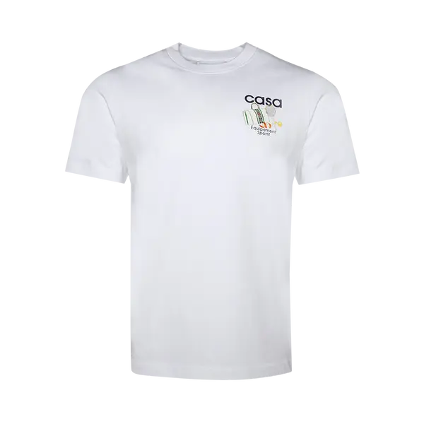 CASABLANCA EQUIPEMENT SPORTIF T-SHIRT 'WHITE'