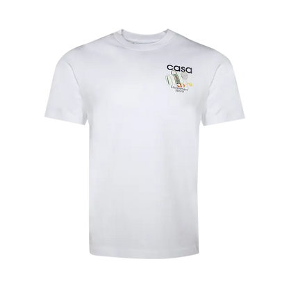 CASABLANCA EQUIPEMENT SPORTIF T-SHIRT 'WHITE'