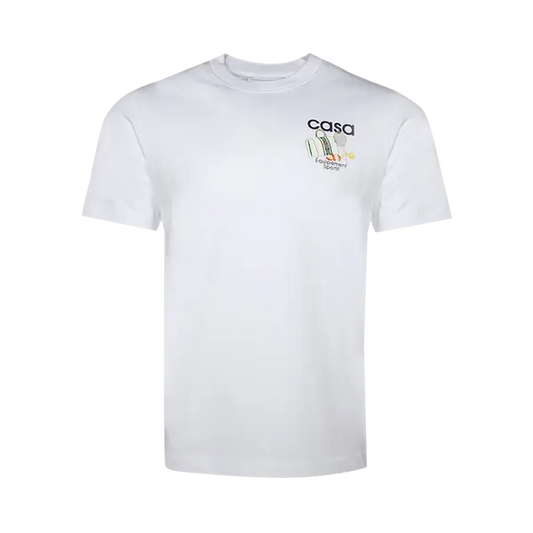 CASABLANCA EQUIPEMENT SPORTIF T-SHIRT 'WHITE'