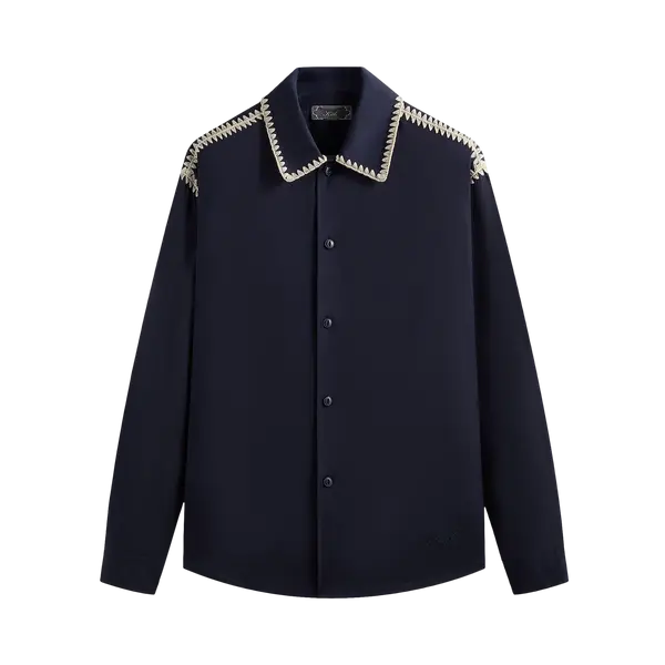 CROCHET DETAIL APOLO SHIRT NOCTURNAL