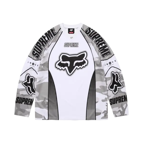 Supreme x Fox Racing DMX Jersey 'Snow Camo'