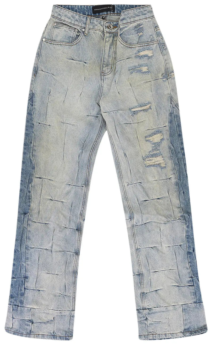 Who Decides War Gathered Straight Fit Jeans 'Blue'
