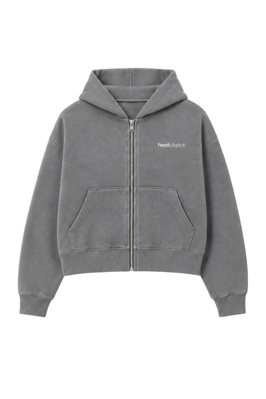 Heat Depot Logo Hoodie in grey, product view