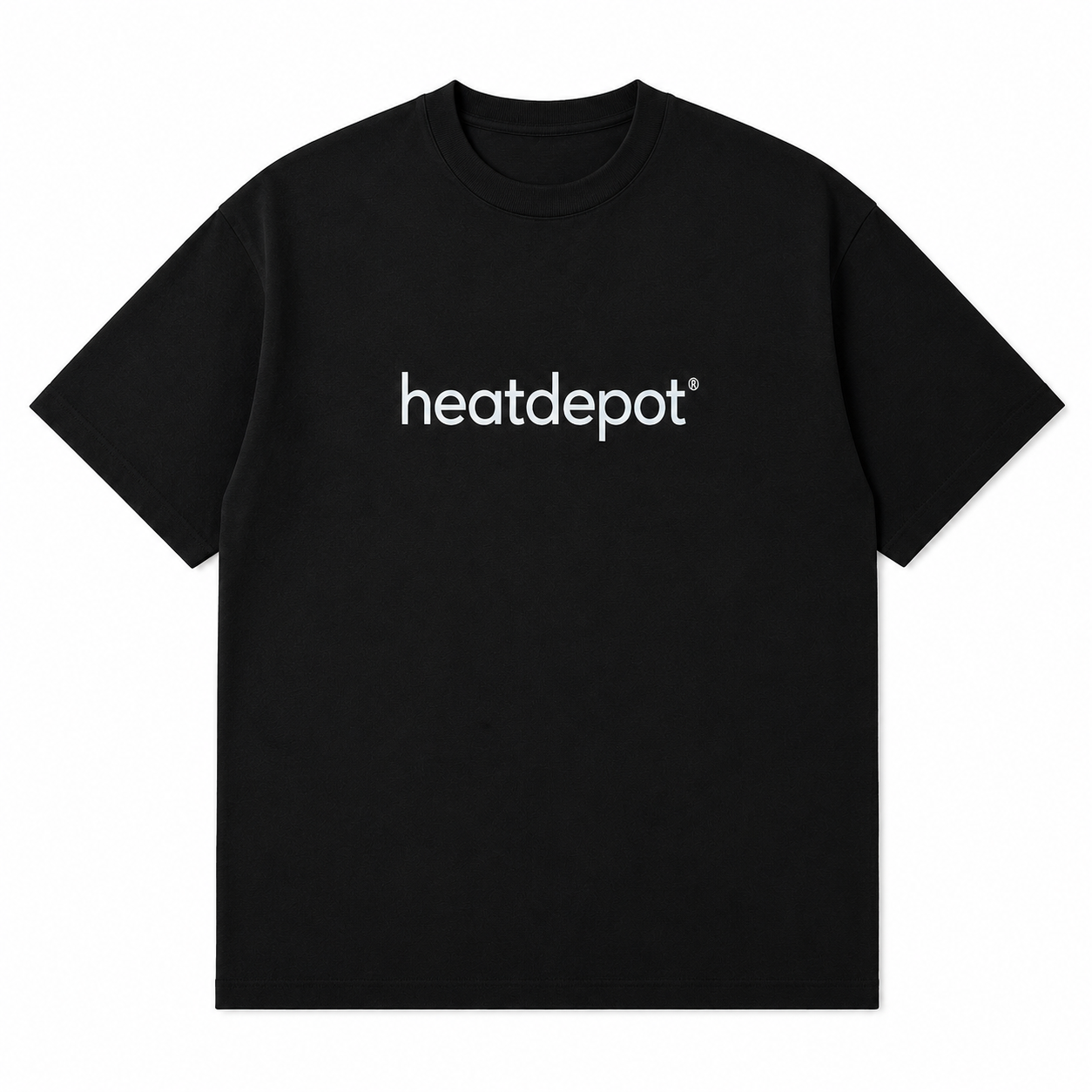 Heat Depot registered trademark T-shirt in black, product view
