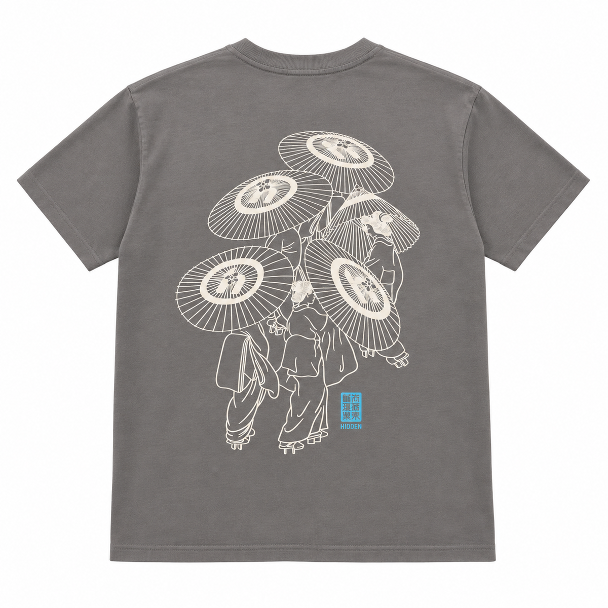 Hidden NY Japanese Umbrella Shirt — Grey