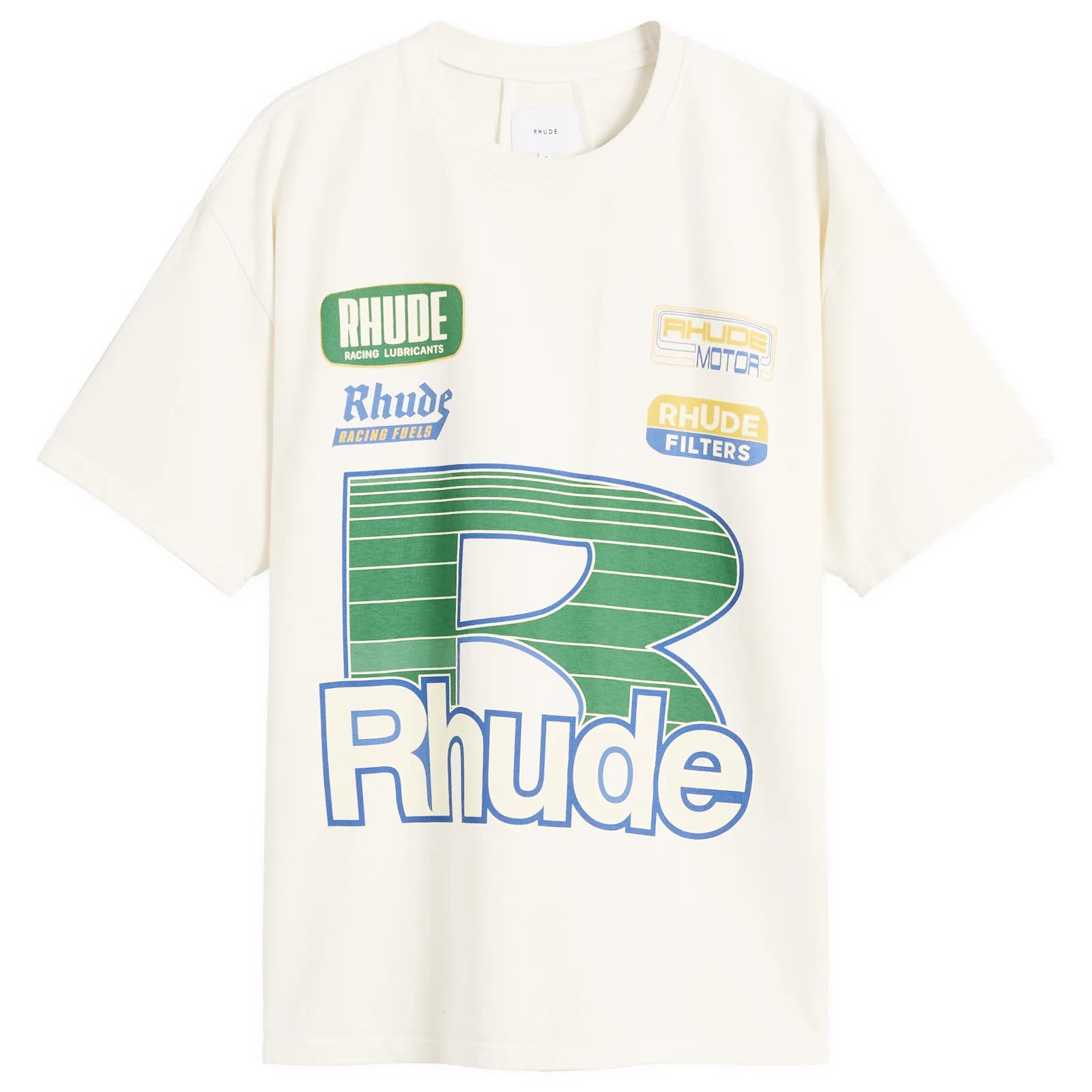 Vintage White Roadway Racing Tee