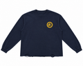 Sinclair distressed top navy blue