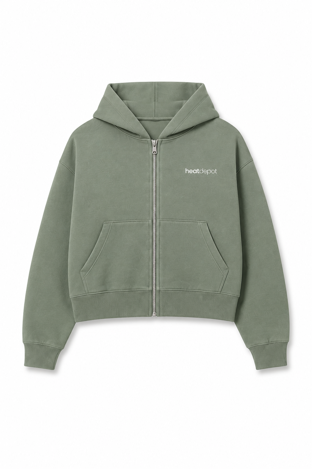 Heat Depot Logo Hoodie in green, product view