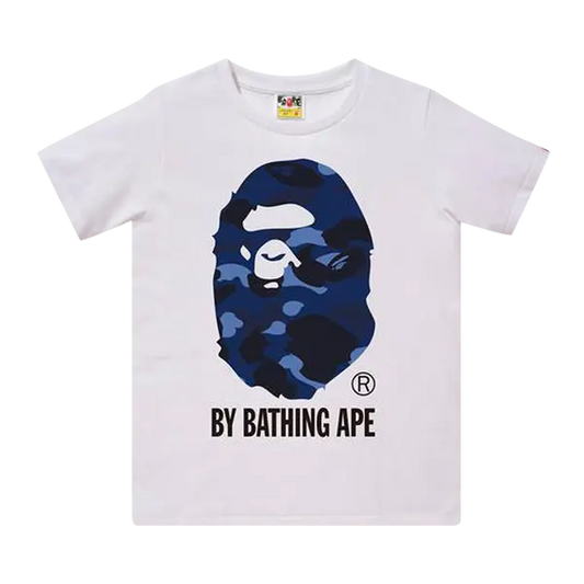 BAPE COLOR CAMO BY BATHING APE TEE 'WHITE/BLUE'