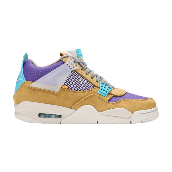 Union LA x Air Jordan 4 Retro "Desert Moss", side view