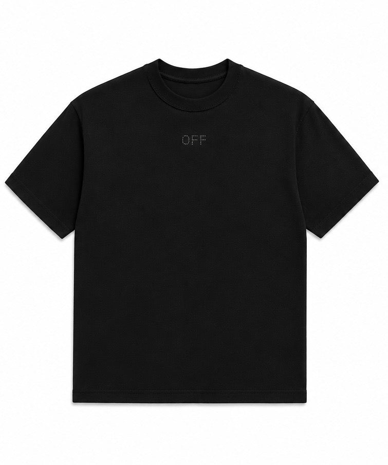 Off White - Arrow Black Glitter Tee