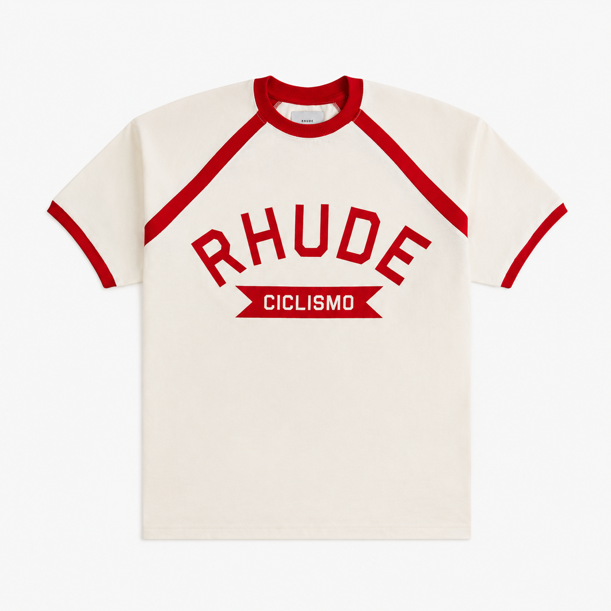 Rhude Cyclin Raglan T-Shirt 'Red'