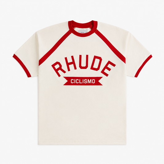 Rhude Cyclin Raglan T-Shirt 'Red'