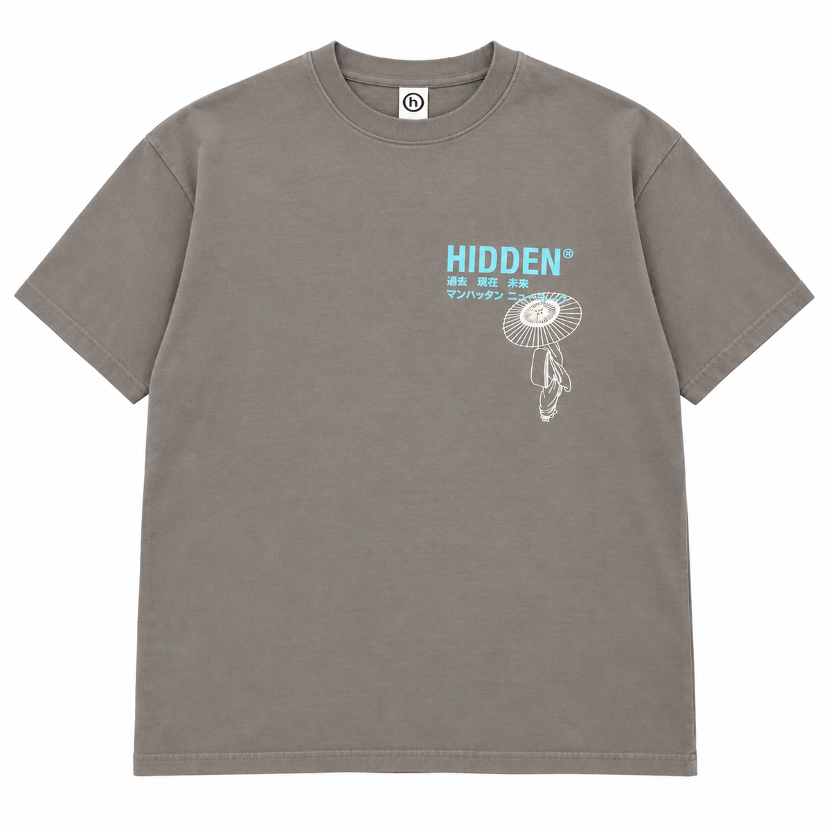 Hidden NY Japanese Umbrella Shirt — Grey