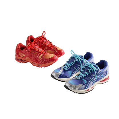Marvel vs. Capcom x Kith x ASICS Gel Nimbus 10.1 'Double Box - Iron Man vs. Mega Man' With Comic Book