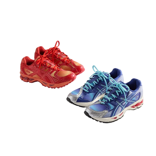 Marvel vs. Capcom x Kith x ASICS Gel Nimbus 10.1 'Double Box - Iron Man vs. Mega Man' With Comic Book