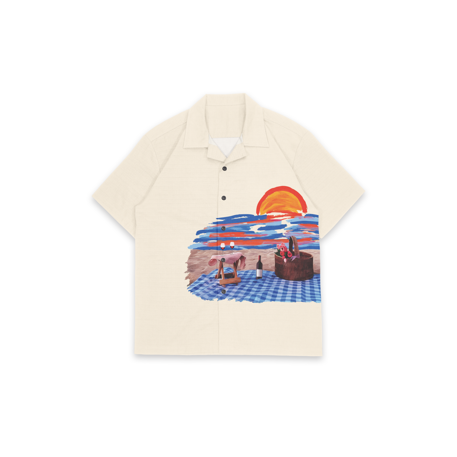 ATARDECER DE AGOSTO BUTTON UP SHIRT