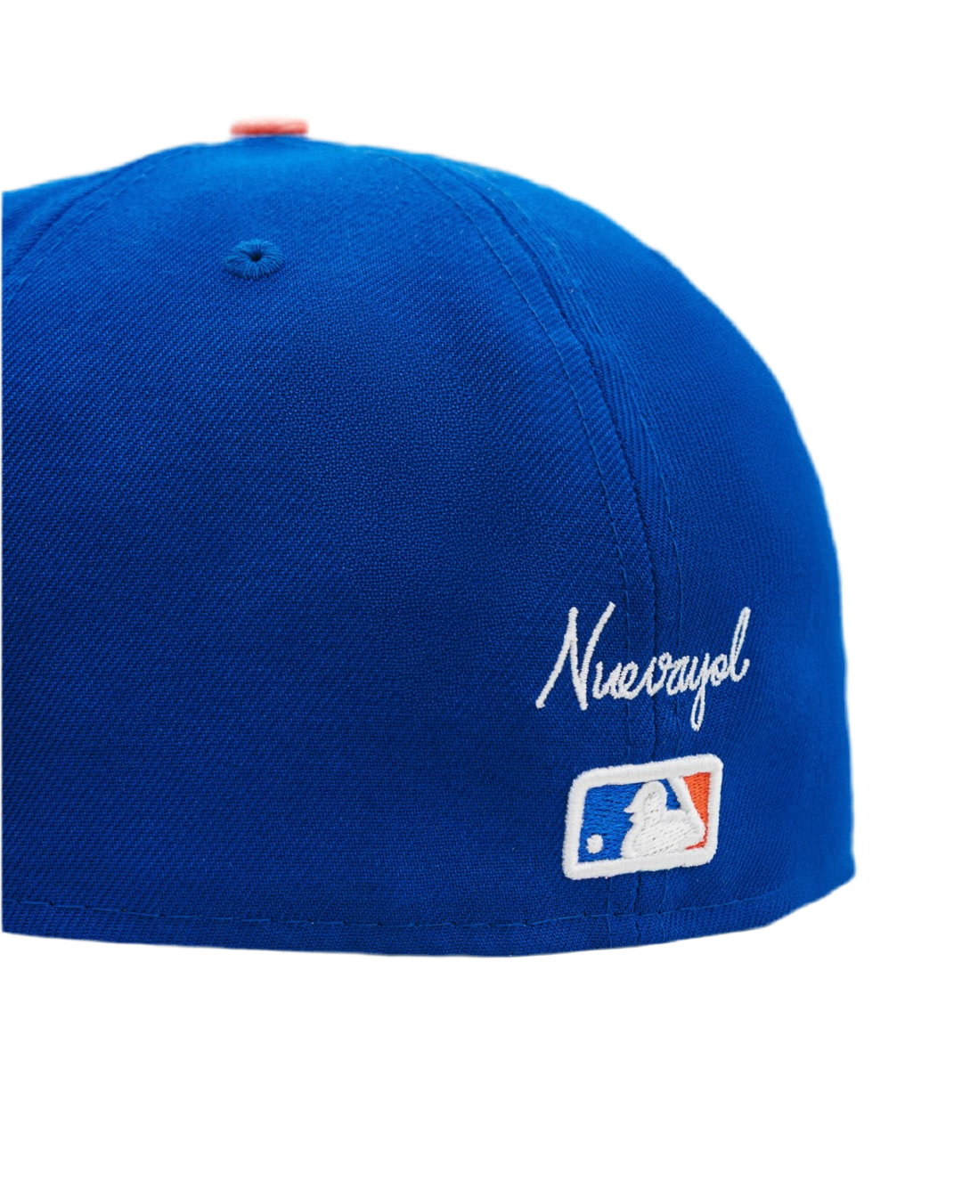 Blue FRSH x Bad Bunny Mets fitted cap by New Era, rear view