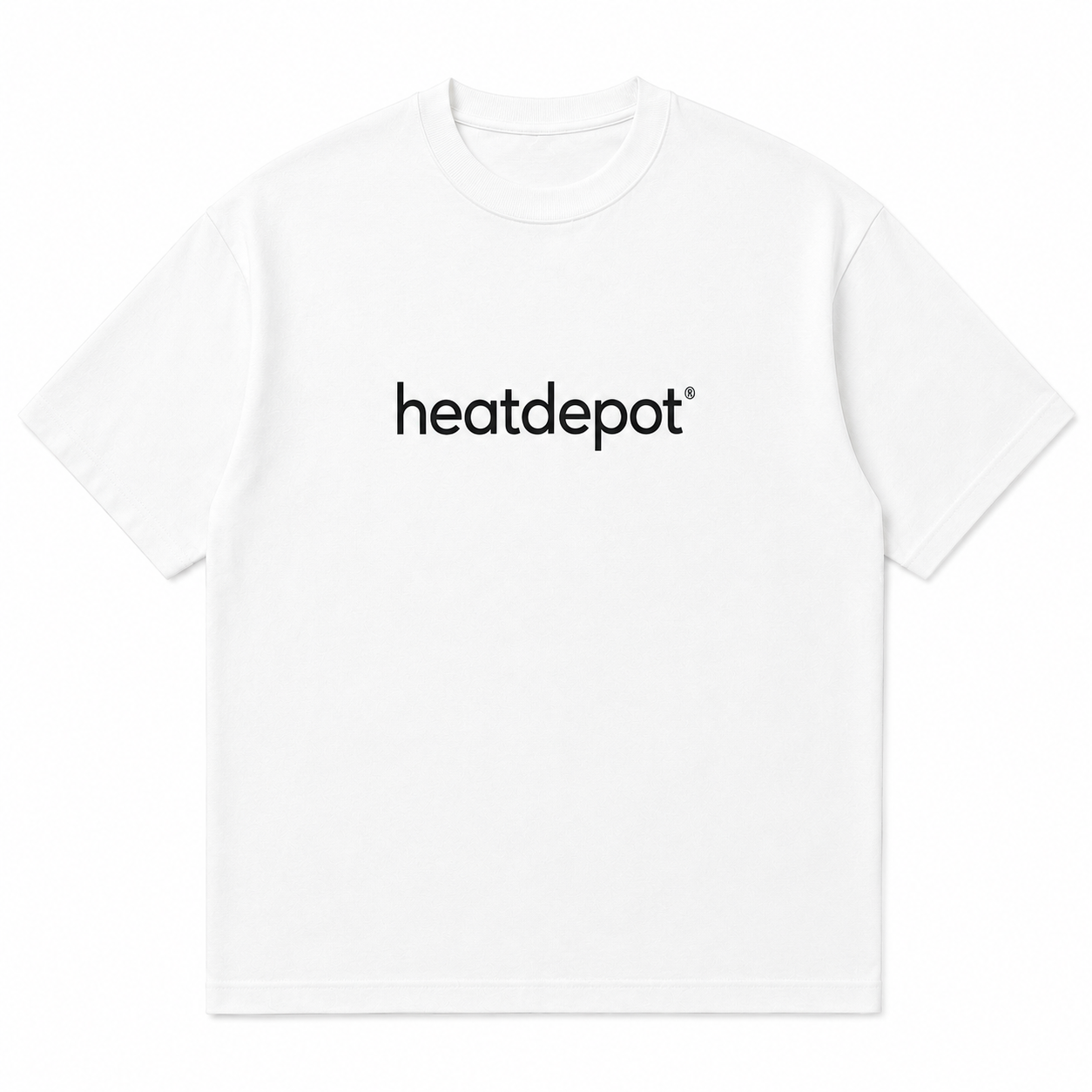 Heat Depot registered trademark T-shirt in white, product view
