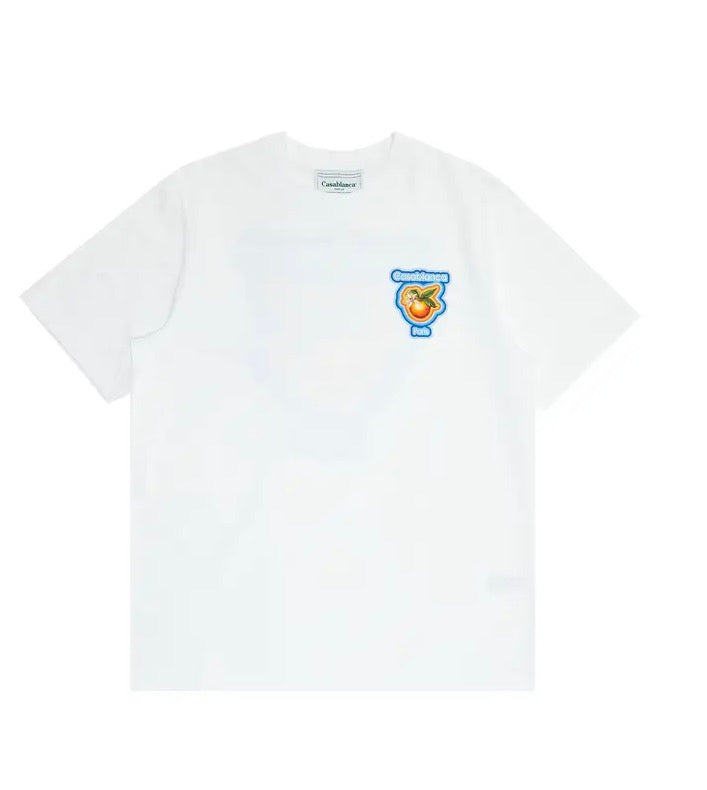Casablanca Radiating Orange Printed Tee 'White'