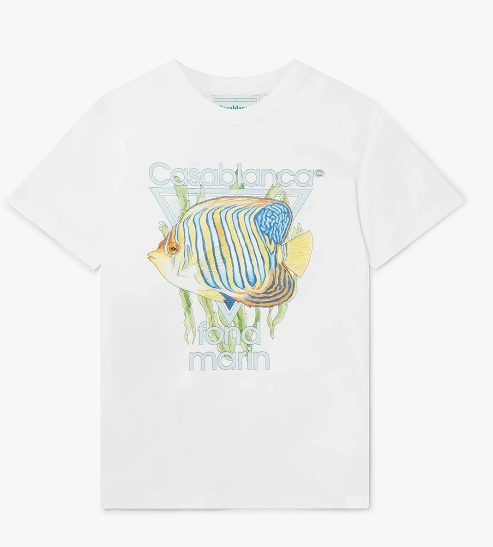 Casablanca FOND MARIN T‑SHIRT