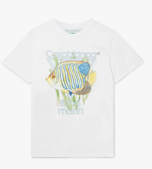 Casablanca FOND MARIN T‑SHIRT