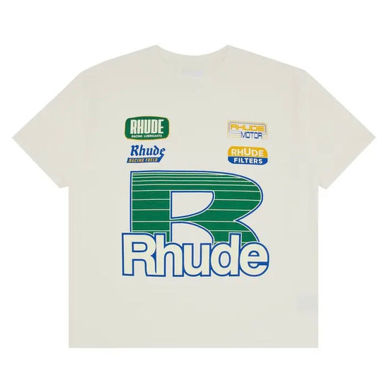 Rhude Roadway Racing Tee 'Vintage White'