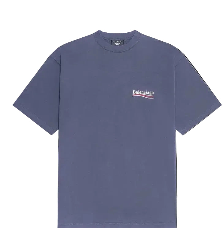 Balenciaga Large Fit T-Shirt 'Dark Grey/White'