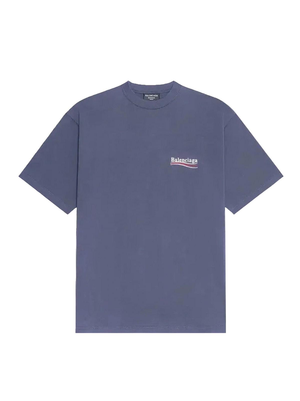 Balenciaga Large Fit T-Shirt 'Dark Grey/White'