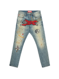 BBC Ice Cream Running Dog Red Skinny Denim