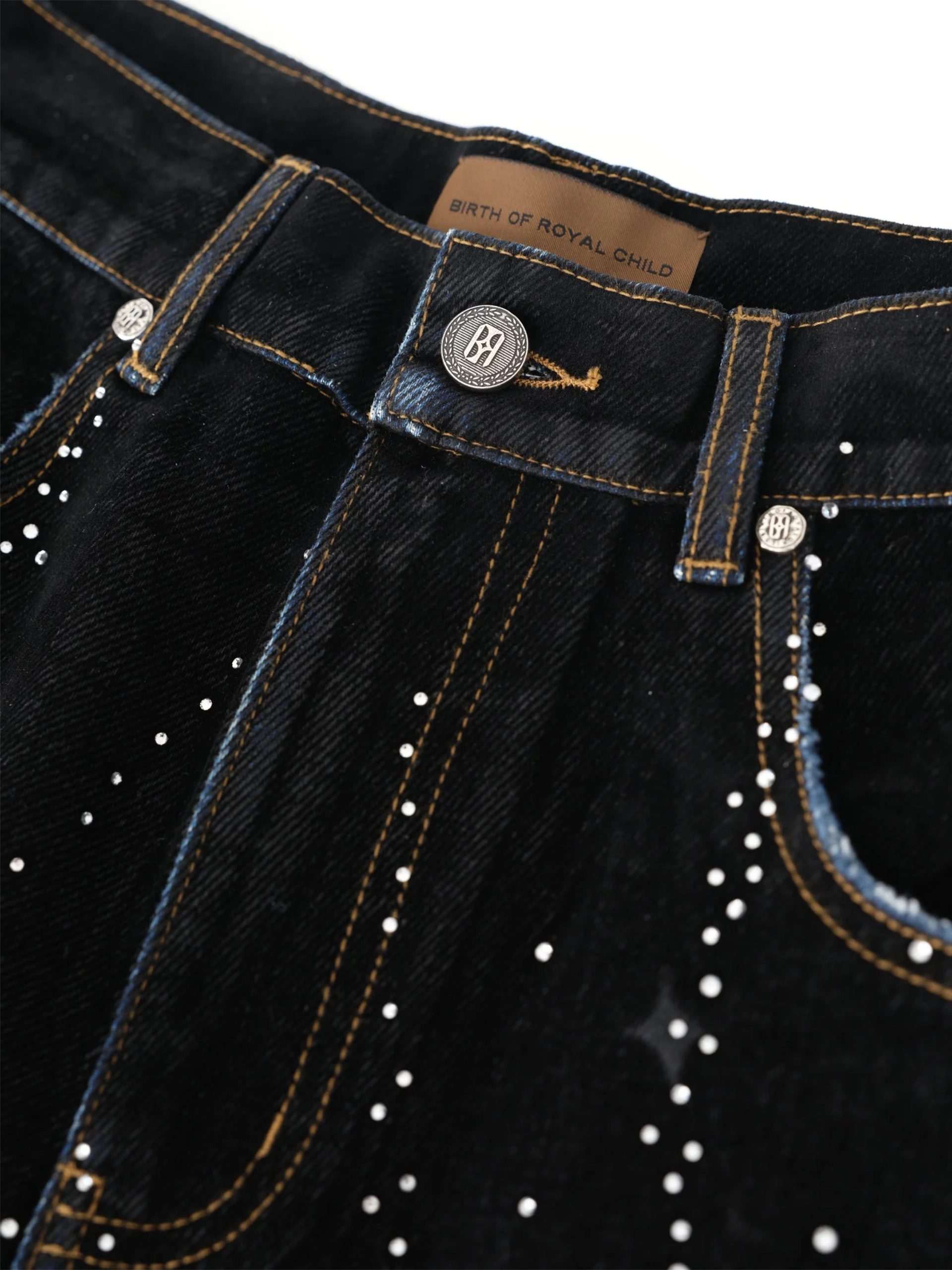 Birth of Royal Child - 20K Starlight Diamond Shorts Black