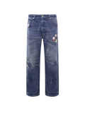 Birth of Royal Child 1920 Vintage Blue Pin Emblem Workwear Trousers