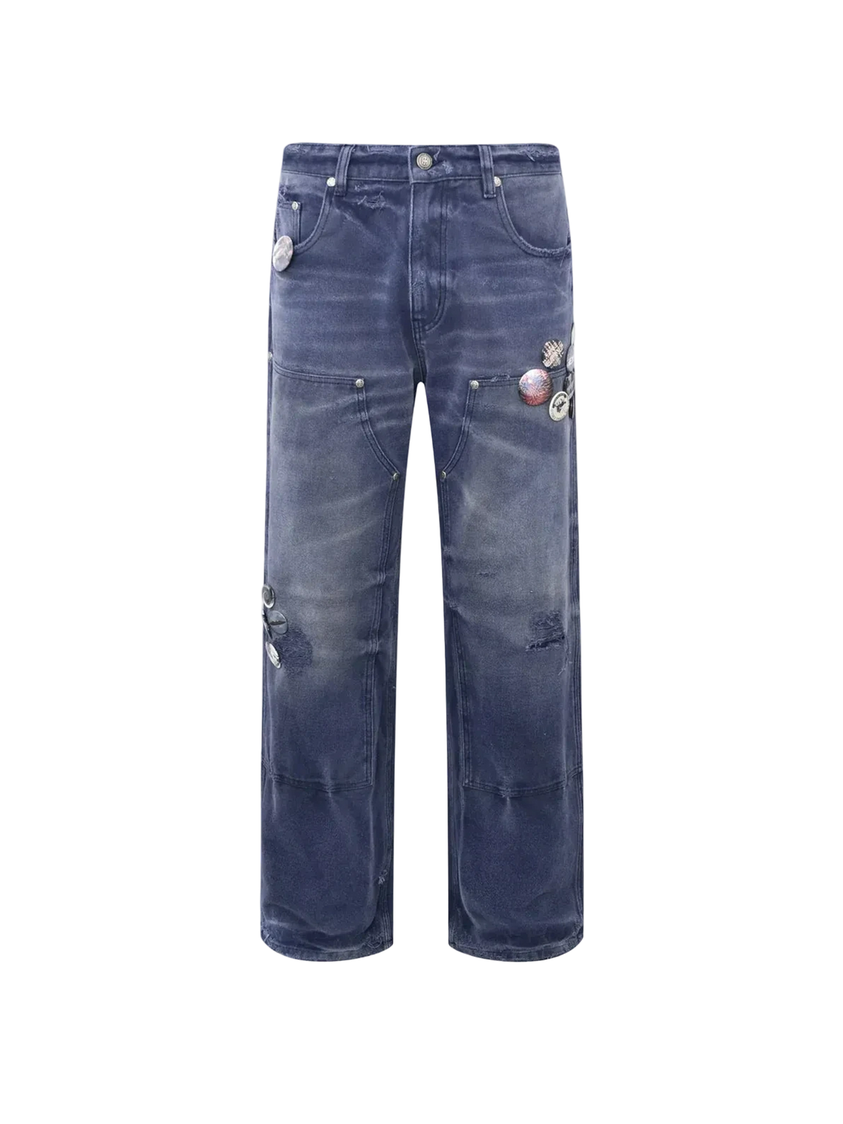 Birth of Royal Child 1920 Vintage Blue Pin Emblem Workwear Trousers