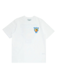 Casablanca Radiating Orange Printed Tee — White