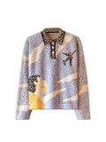 Grey House of Errors Mosaic Knitted Sweater