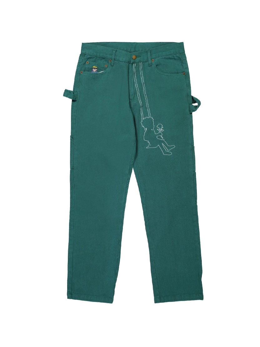 KidSuper Swingset Pant — Green