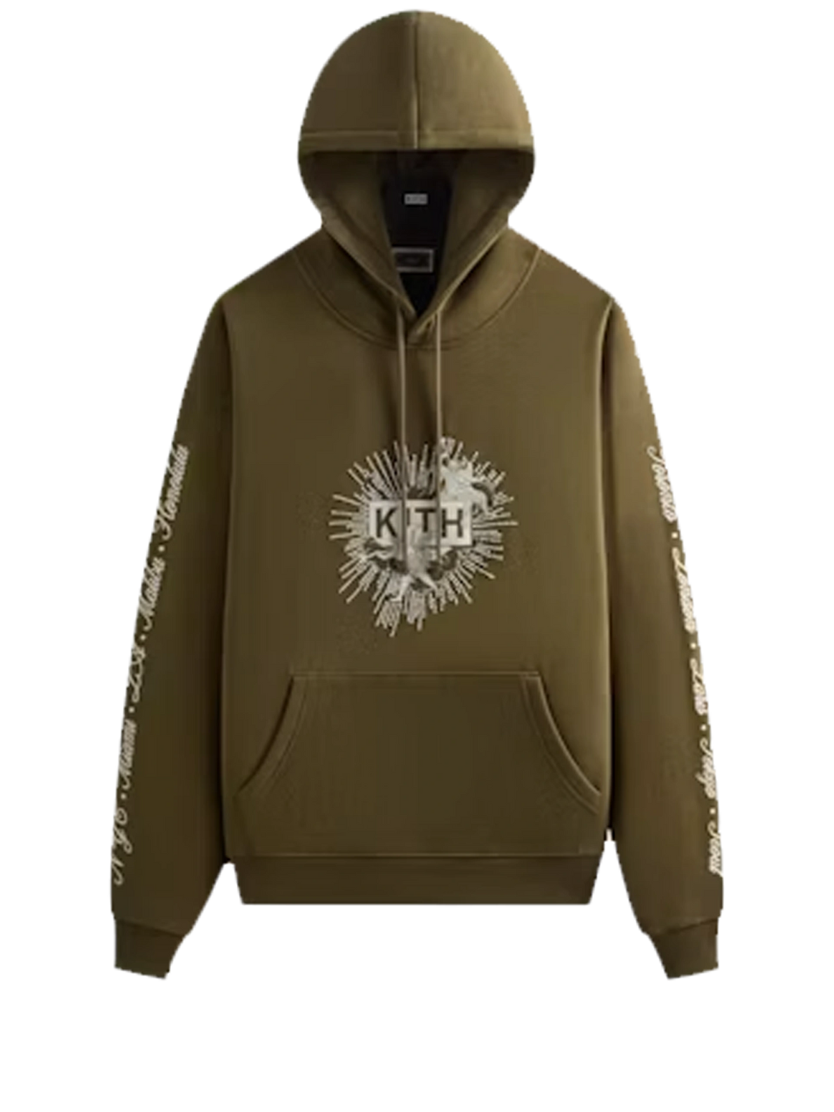 Kith Beaded Angel Nelson Hoodie — Moss