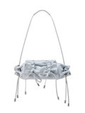 Nude Project Oyster Leather Bag — Blue