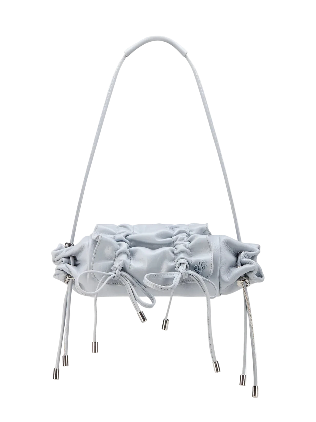 Nude Project Oyster Leather Bag — Blue