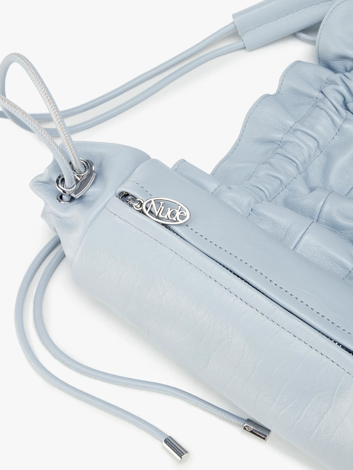 Nude Project Oyster Leather Bag — Blue